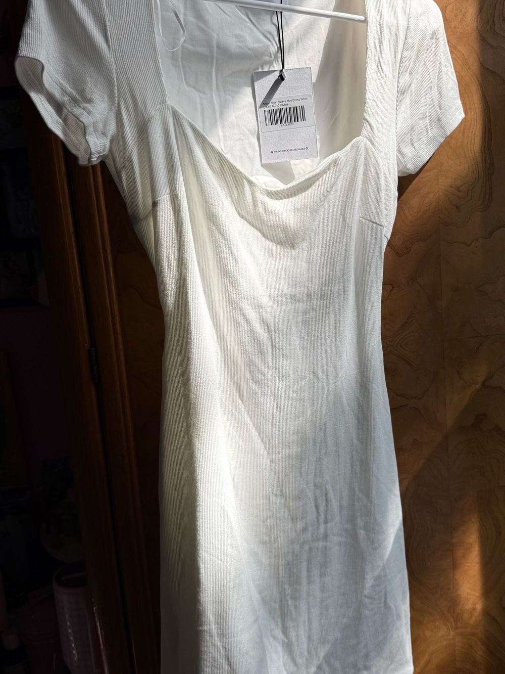 Princess Polly White Scoop Neck Short Sleeve Tunic